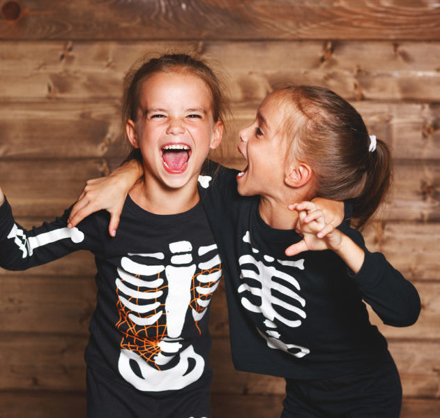 Kids at Halloween