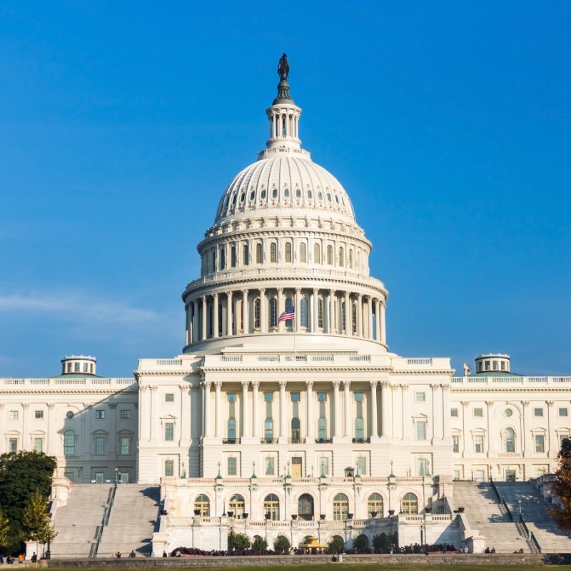 The United States Capitol Builing On A Sunny Day Picture Id857514306