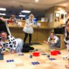 Scarborough staff dressed as dogs from 101 Dalmatians