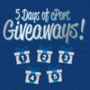 5 days of cPort Giveaways with numbers in presents