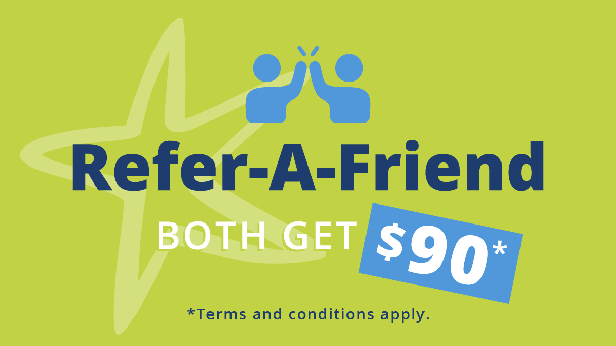 Facebook Twitter 90RAF $90 Refer-A-Friend