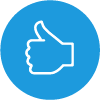 thumbs up icon to illustrate bonus program