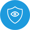 eye in shield icon representing our Maine credit union’s vision insurance benefits