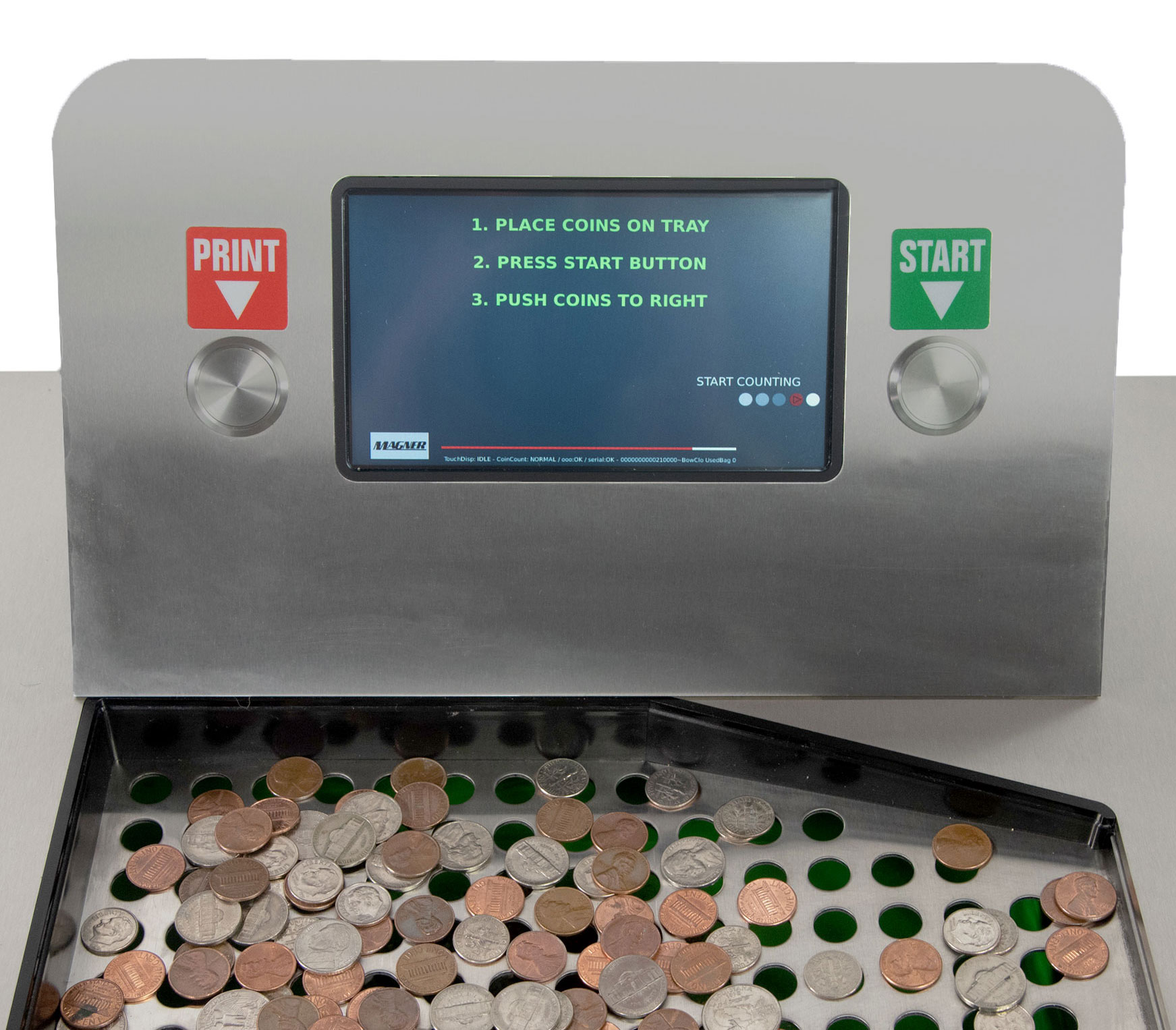 Coins to cash counting machine