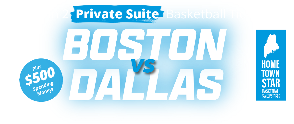 Win 2 tickets to see Boston Vs Dallas Basketball