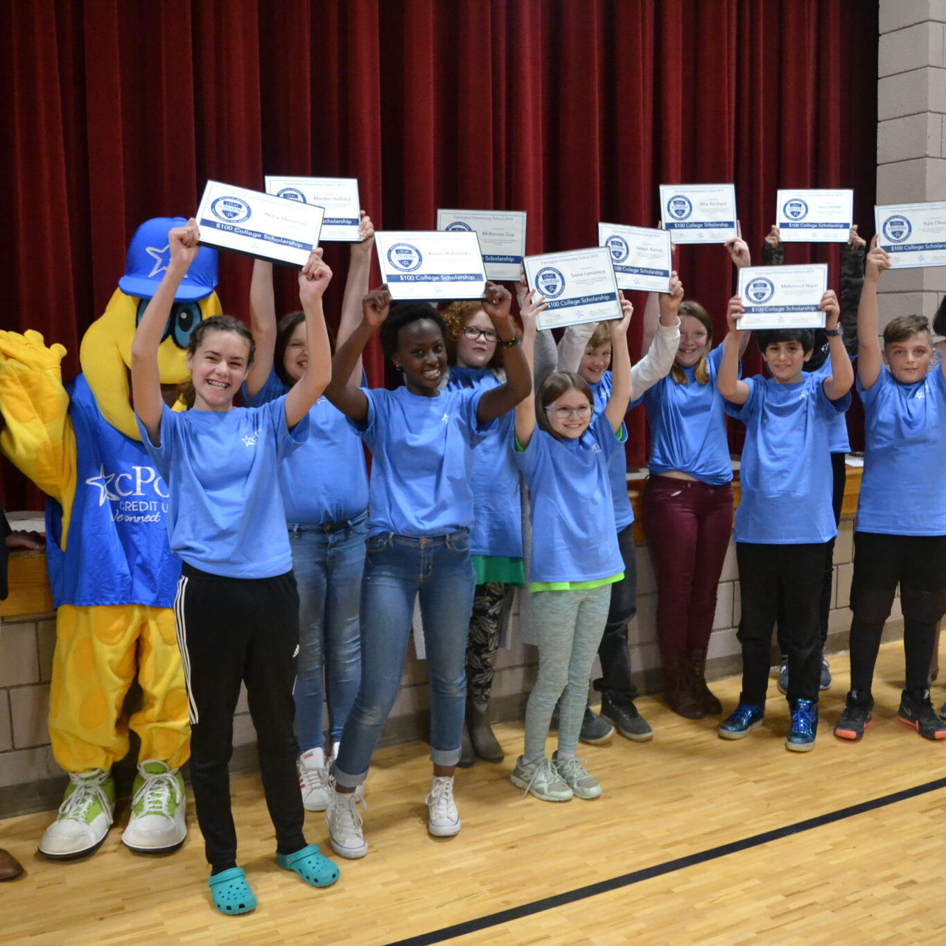 photo of our Maine credit union’s elementary school scholarship participants and winners